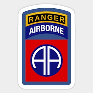 82nd Airborne Ranger Tab - Full Chest Design Sticker